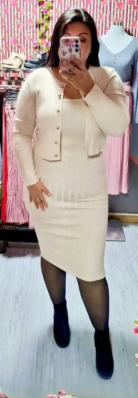 Vestidos ajustados negro y fucsia - 6