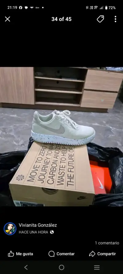 Zapatillas deportivas beige - miniatura 1