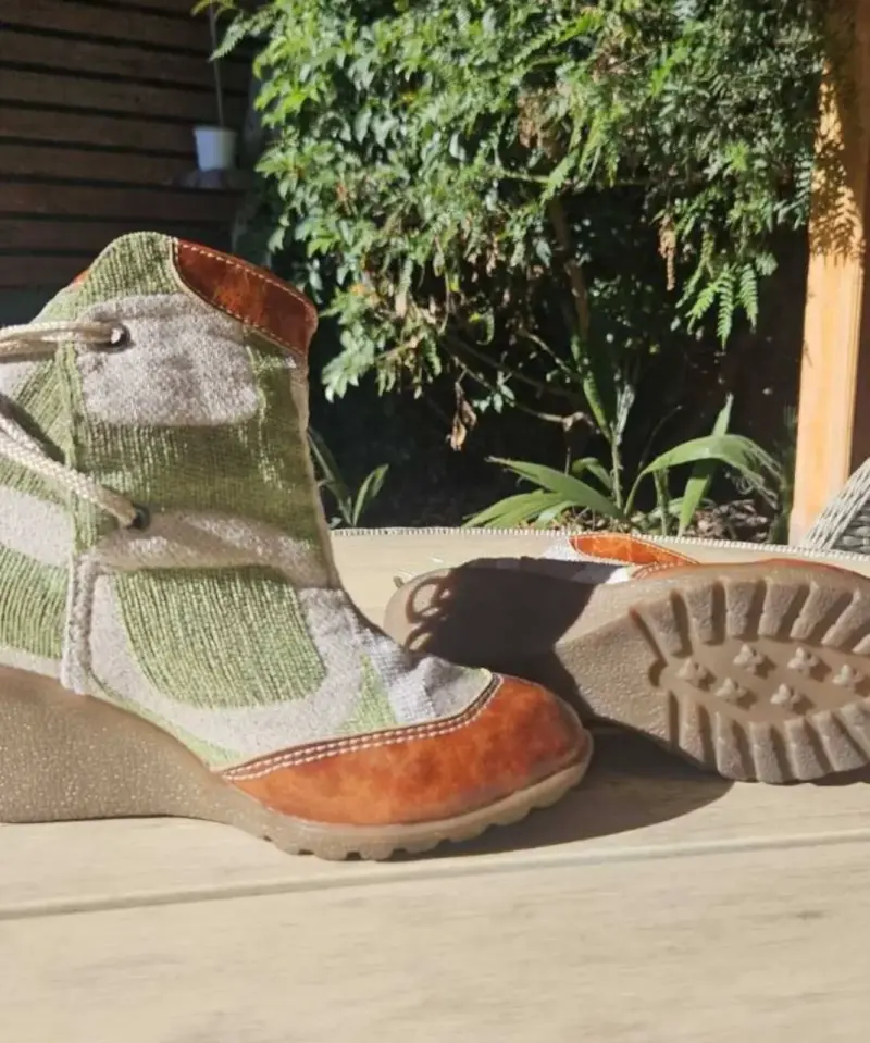 Botines talla 35 de tela camuflada - 3
