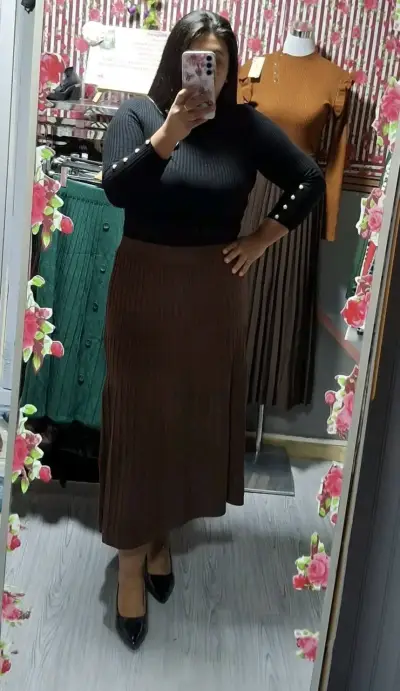 Falda midi en varios colores - miniatura 3