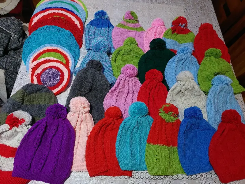 Gorros tejidos multicolores - 3