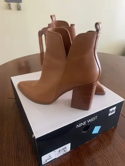 Botines camel Nine West - miniatura 3