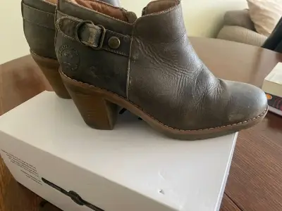 Botines de cuero gris Panamá Jack - miniatura 3