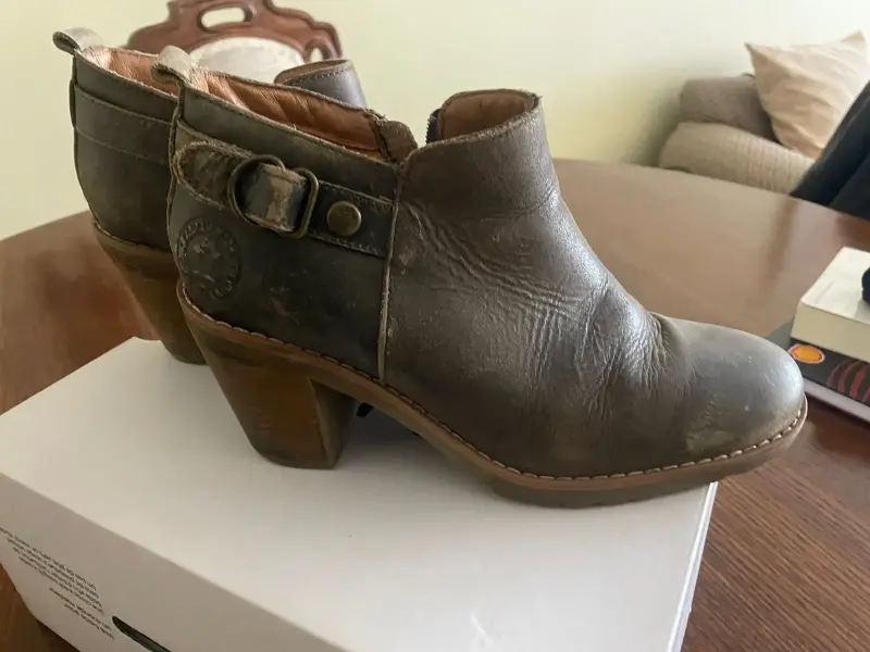 Botines de cuero gris Panamá Jack - 4