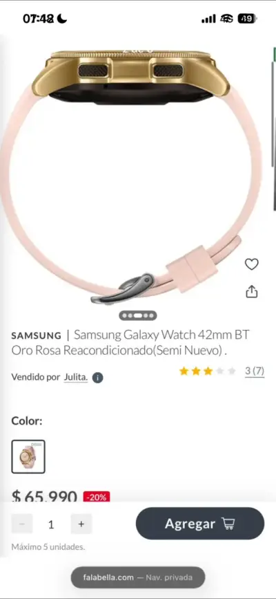 Smartwatch rosado - miniatura 6