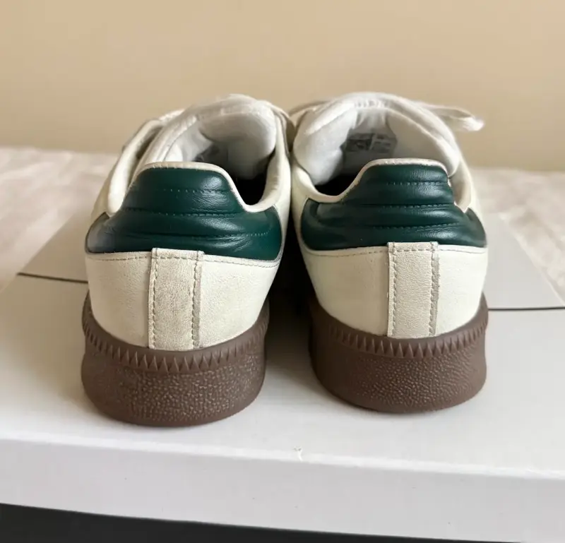 Zapatillas Adidas Samba blancas y verdes - 4
