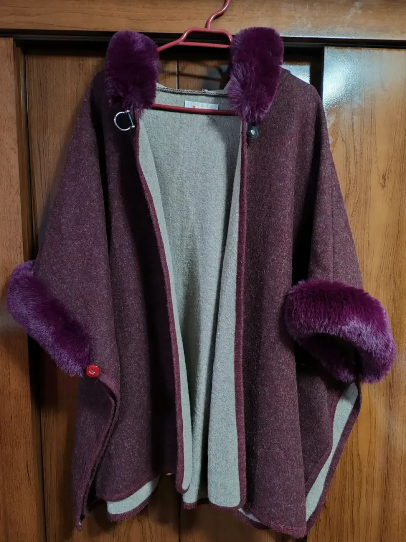 Ruana o poncho elegante - 2