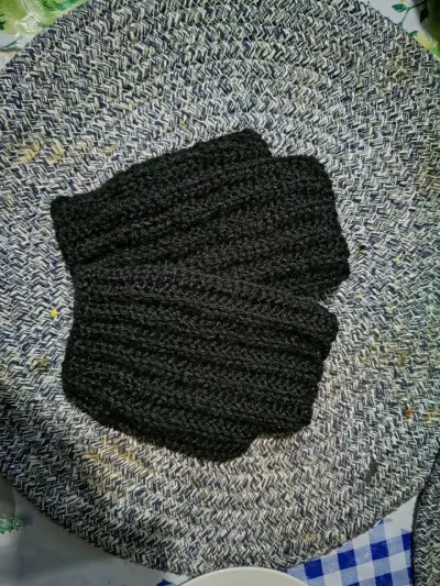 Guantes tejidos color negro - miniatura 1