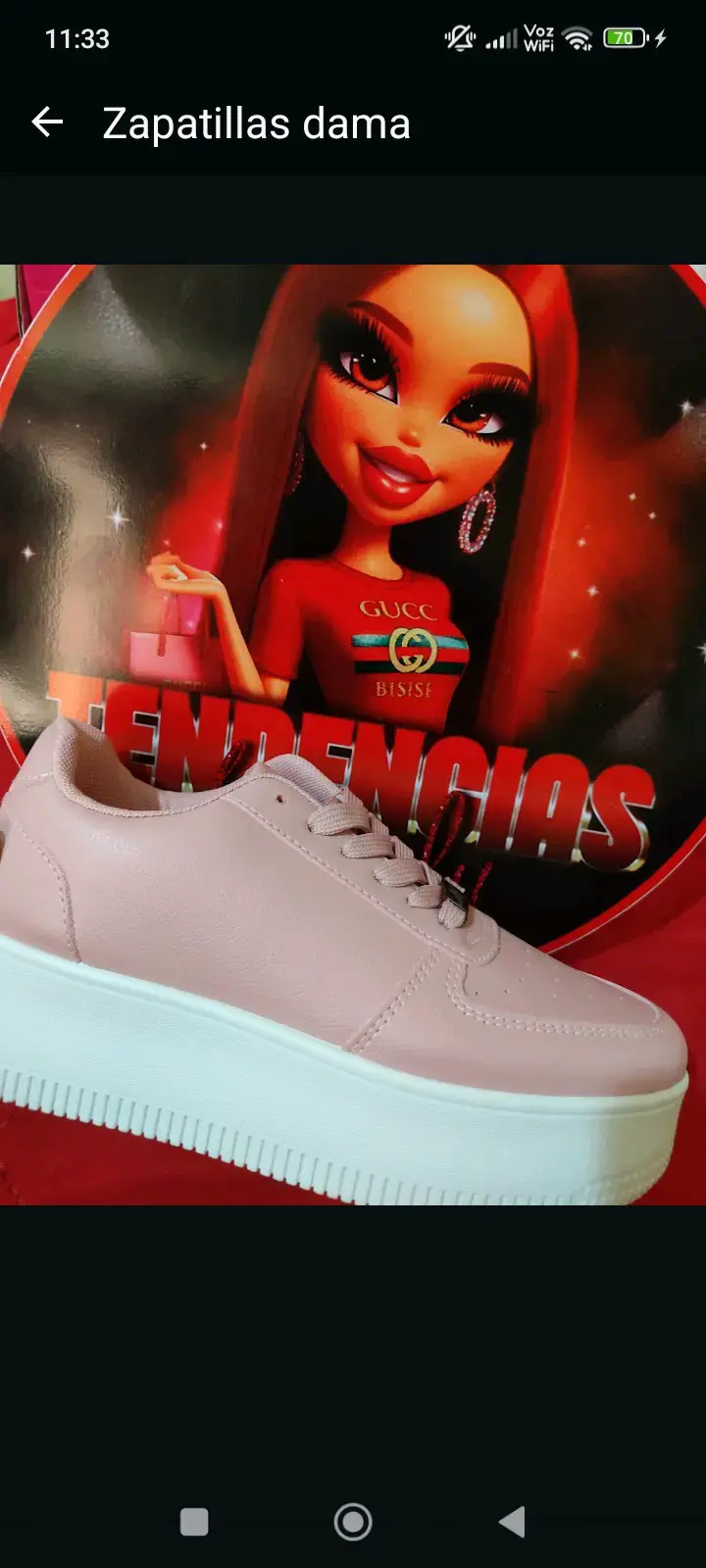 Zapatillas deportivas rosadas