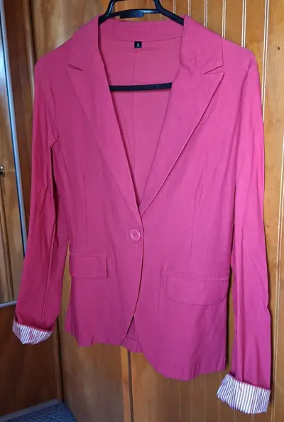 Blazer fucsia para mujer - miniatura 1