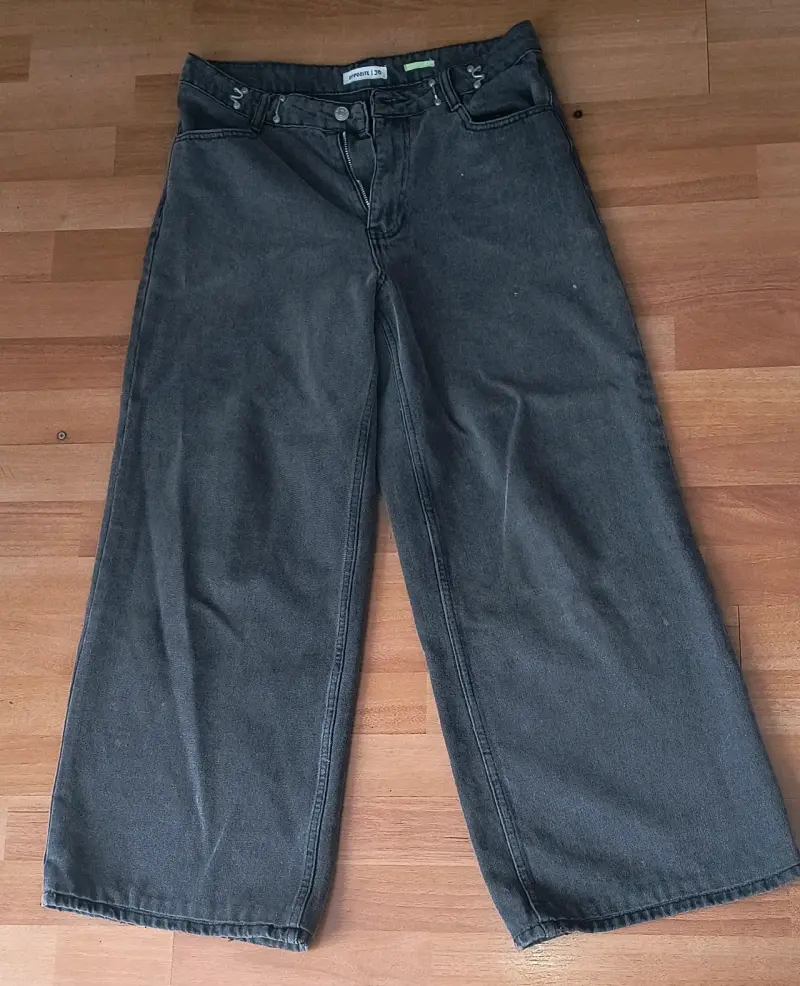 Jeans unisex grises talla 36 - 2