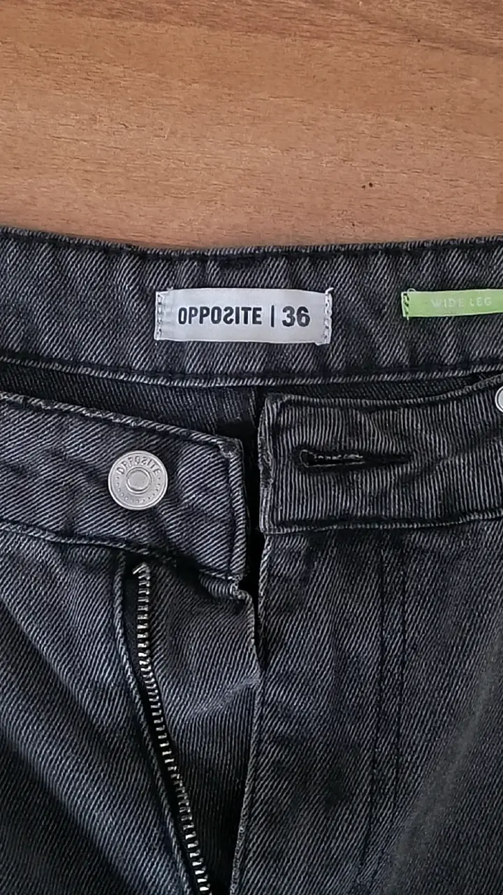 Jeans unisex grises talla 36 - 3
