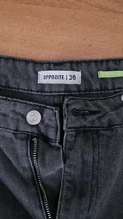 Jeans unisex grises talla 36 - miniatura 3
