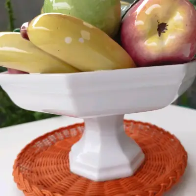 Centro de mesa frutero cerámico - miniatura 2