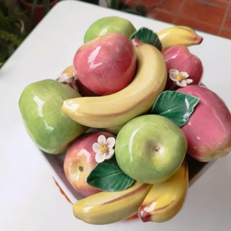 Centro de mesa frutero cerámico - 3