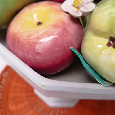 Centro de mesa frutero cerámico - miniatura 6