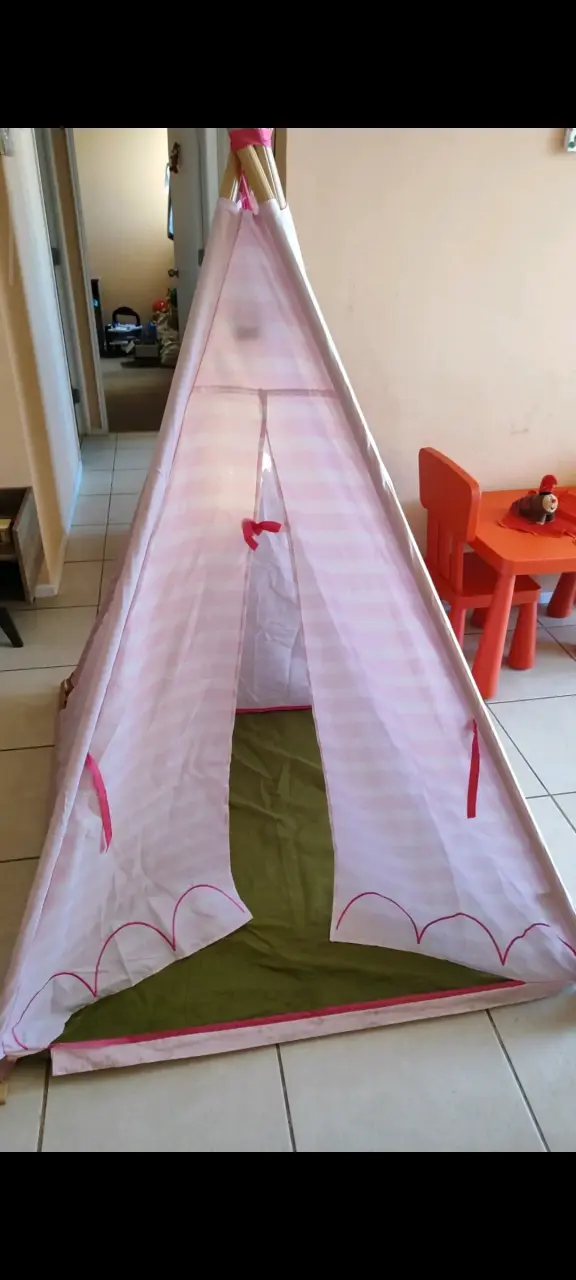 Tienda tipi infantil rosa
