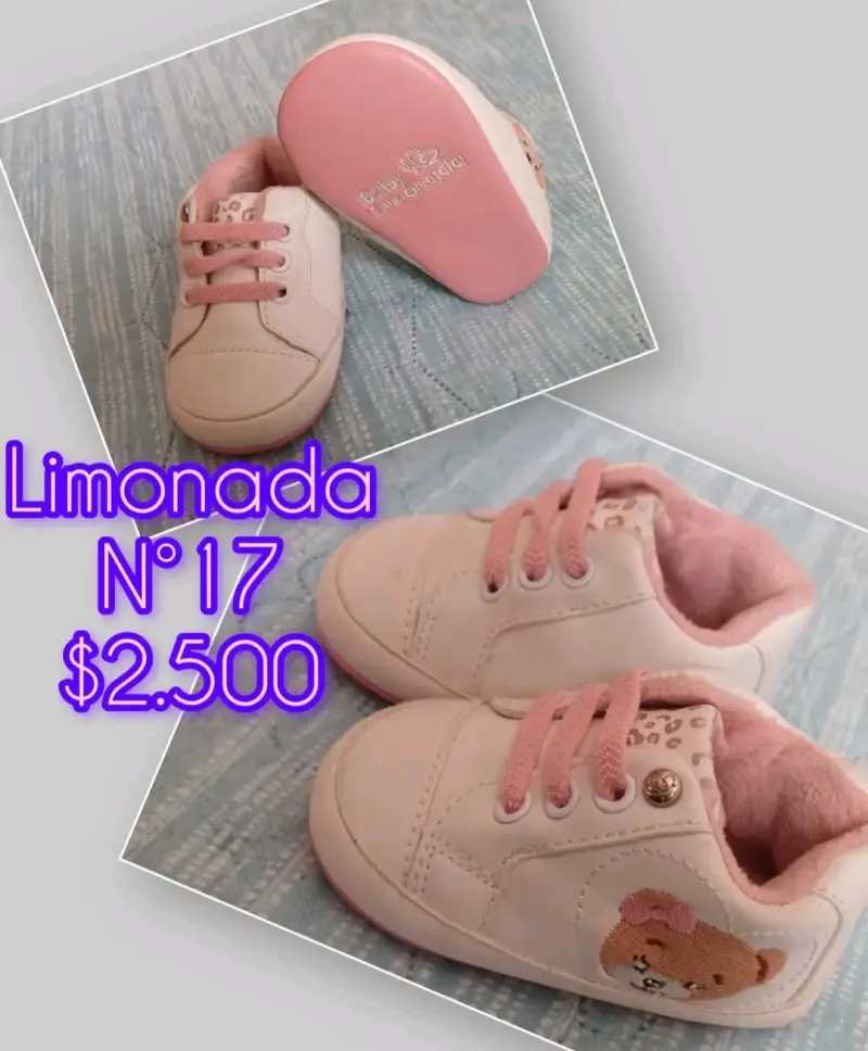 Zapatos de bebé rosados N°17 - 1