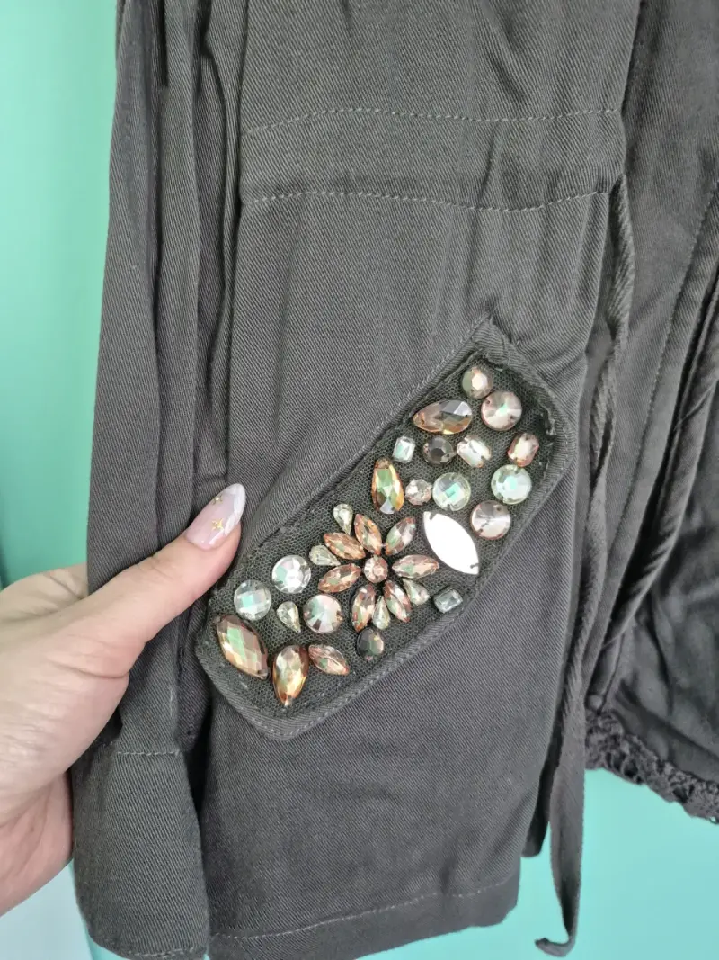 Chaqueta verde con adornos Tatienne - 3