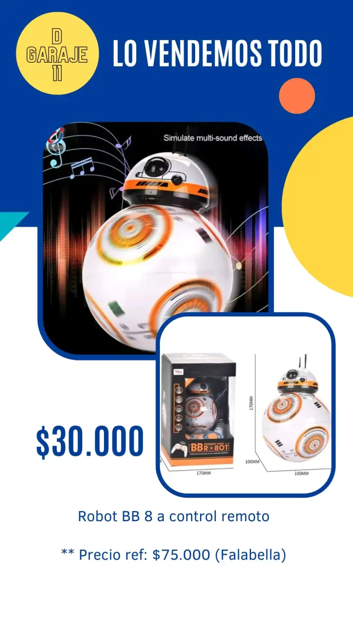 Robot BB 8 a control remoto