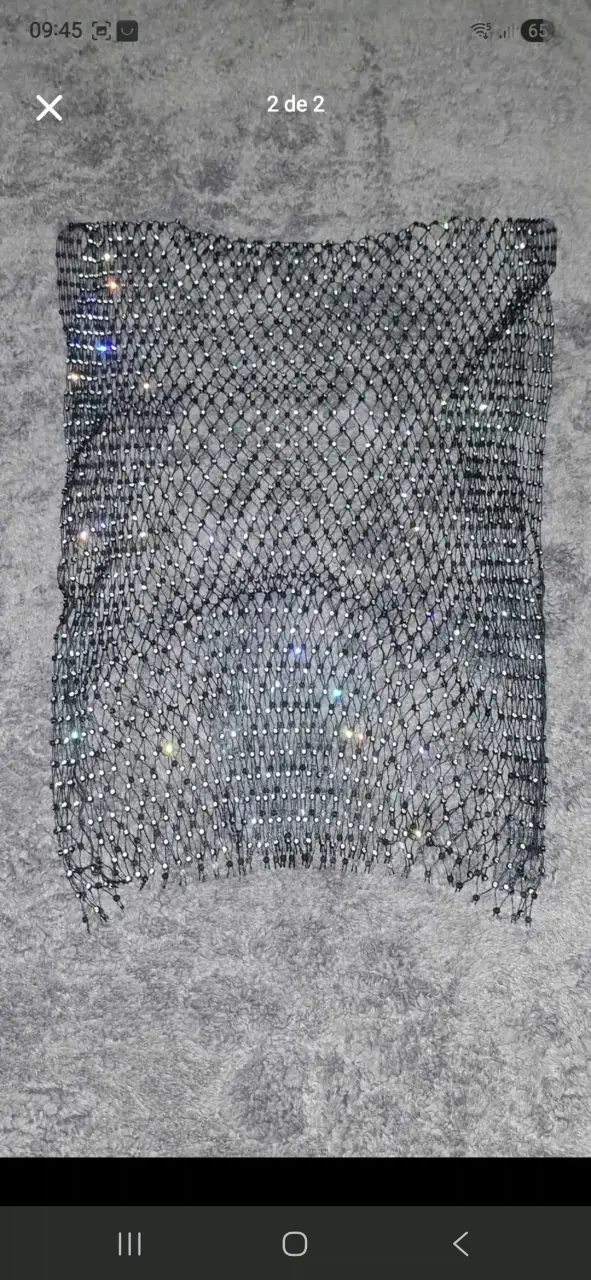 Top transparente con brillantes - 2