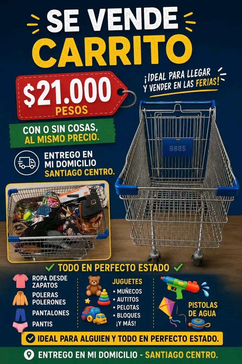 Carrito de supermercado en venta