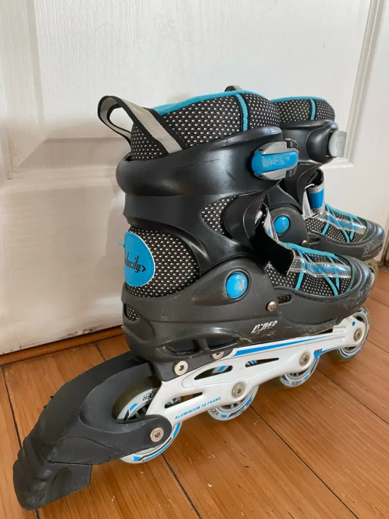 Patines en línea Rider negros y azules - 3