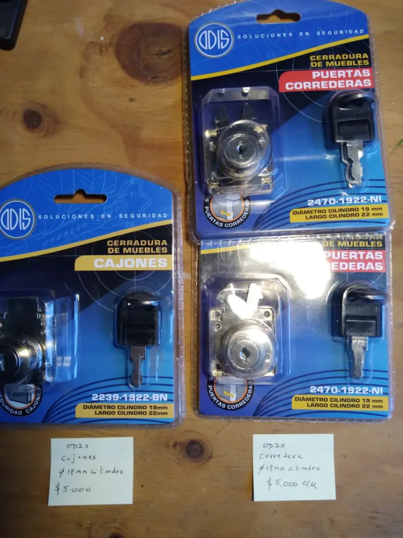 Cerraduras Odis para muebles
