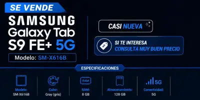 Samsung Galaxy Tab S9 FE+ 5G gris - miniatura 1