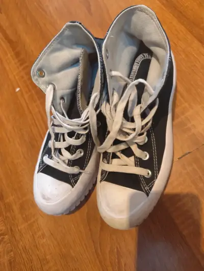 Zapatillas altas negras unisex - miniatura 4