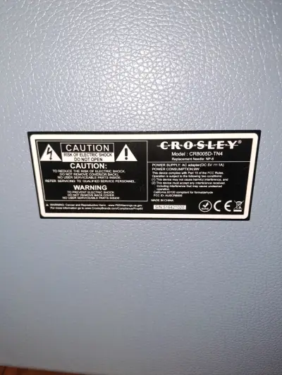 Tocadiscos Crosley modelo CR8005D Maletín vintage - miniatura 5