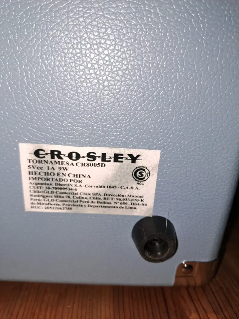 Tocadiscos Crosley modelo CR8005D Maletín vintage - 6