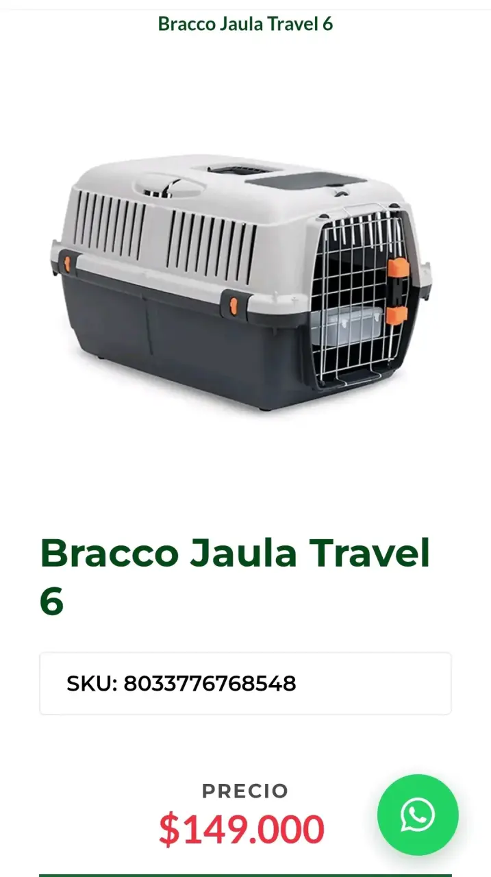 Jaula de transporte Bracco Travel 6 - 1