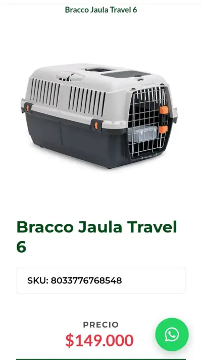 Jaula de transporte Bracco Travel 6 - miniatura 1