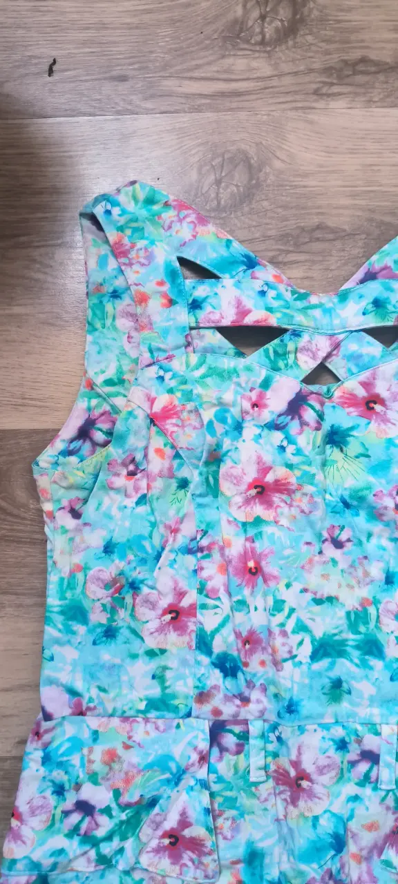 Vestido floral colorido para mujer - 1