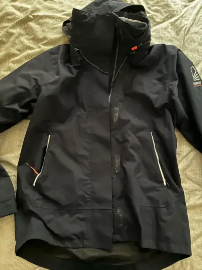 Chaqueta impermeable mujer azul marino - miniatura 3