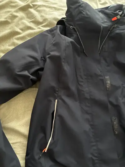Chaqueta impermeable mujer azul marino - miniatura 4