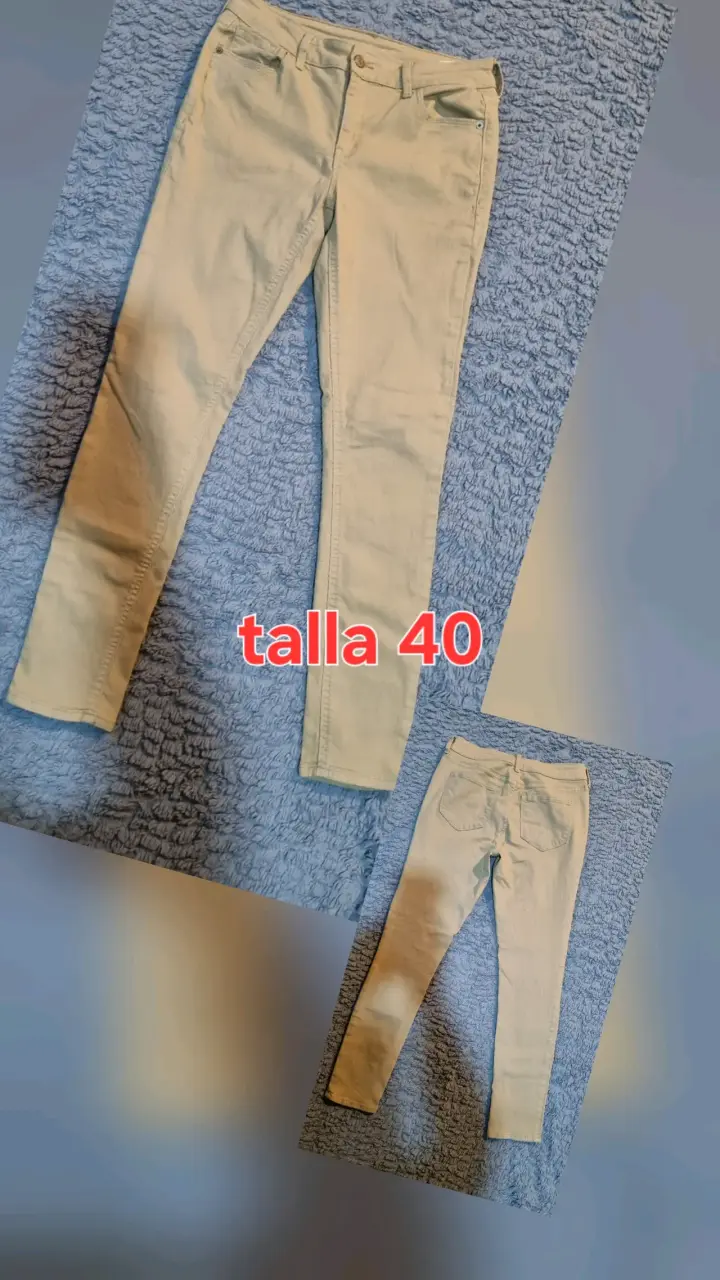 Pantalón beige talla 40