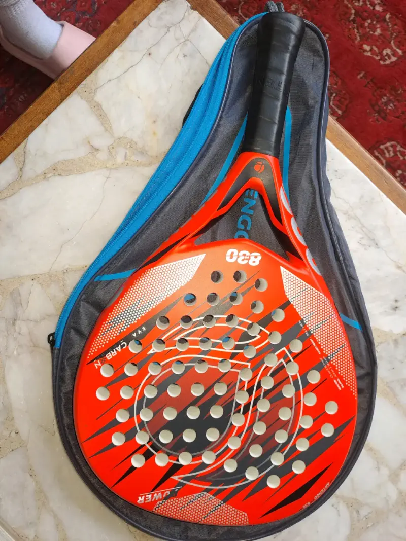 Pala de pádel Artengo pr830 roja en funda - 2