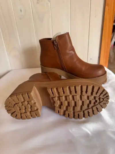 Botines de cuero marrón - miniatura 2