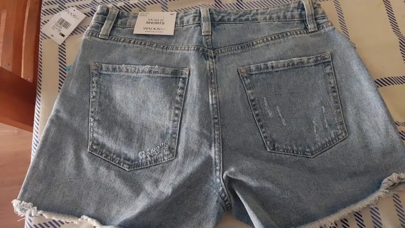 Shorts de mezclilla mom fit - 1
