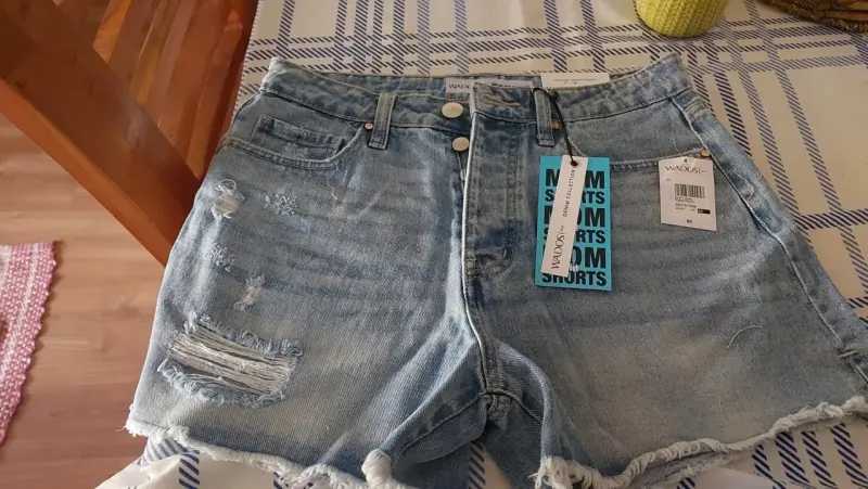 Shorts de mezclilla mom fit - 3