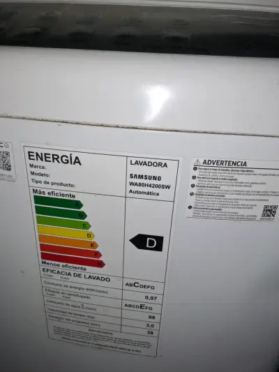 Lavadora Samsung con múltiples funciones - miniatura 5