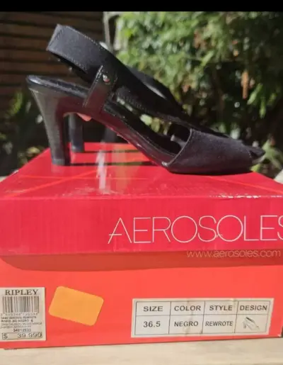 Taco negro Aerosoles 36.5 - miniatura 1