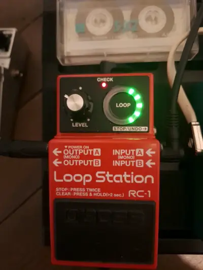 Pedal Loop Station RC-1 rojo - miniatura 5