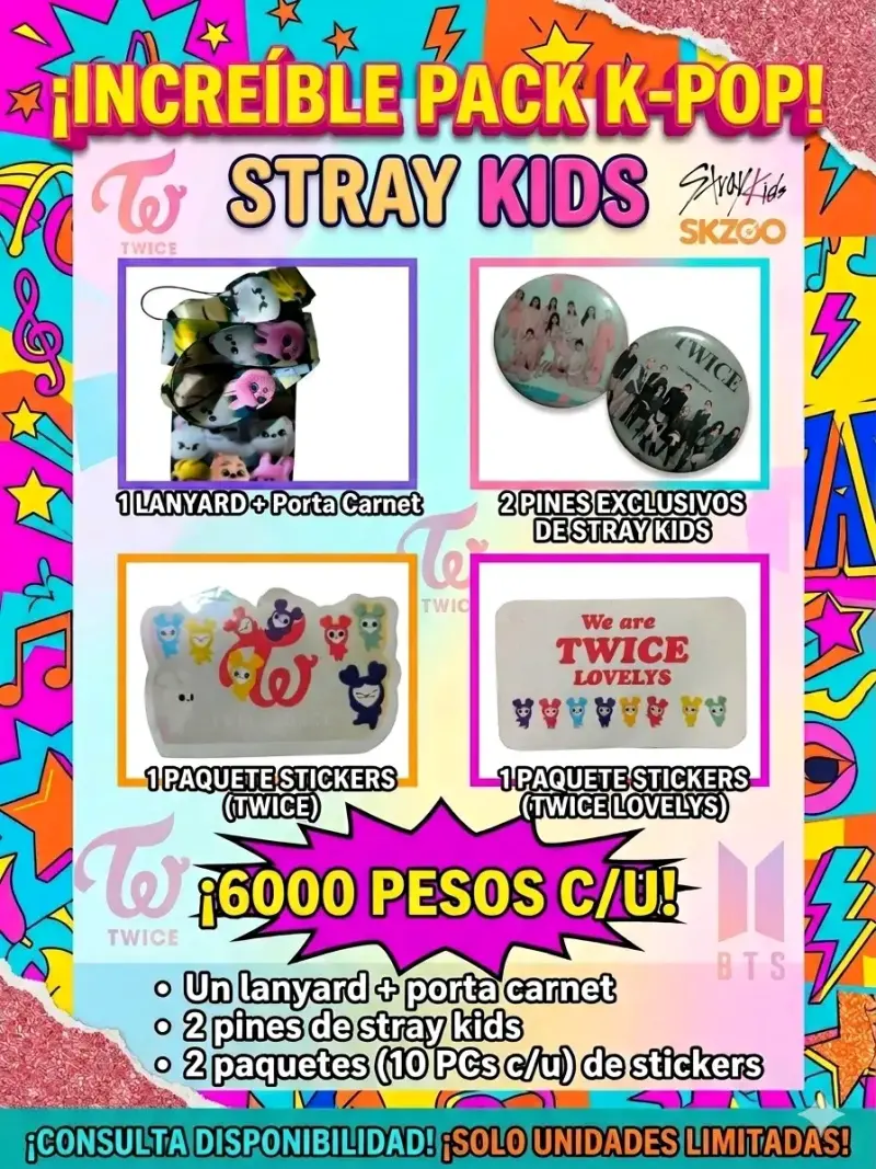 Pack K-Pop Stray Kids y Twice