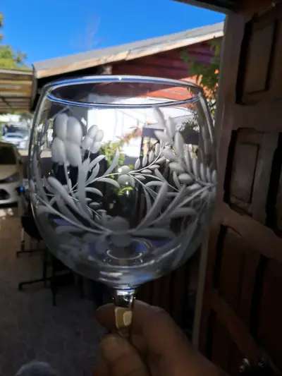 Copas de cristal talladas a mano - miniatura 2