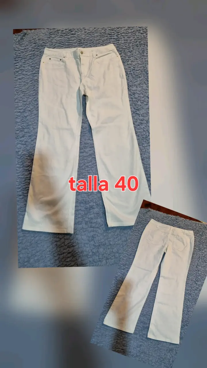 Pantalón blanco talla 40