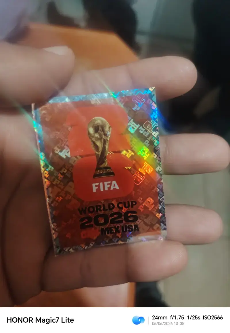 Sticker holográfico Copa Mundial 2026