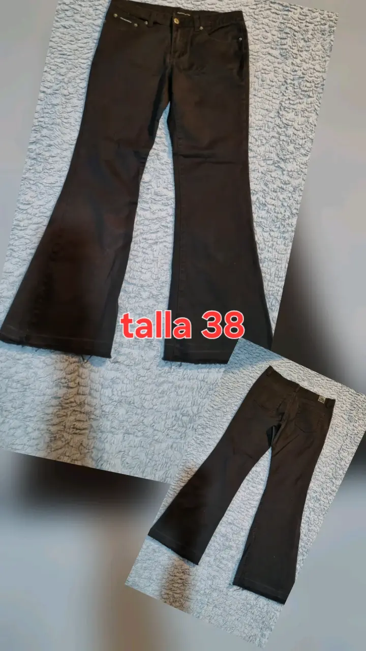 Pantalón negro campana talla 38